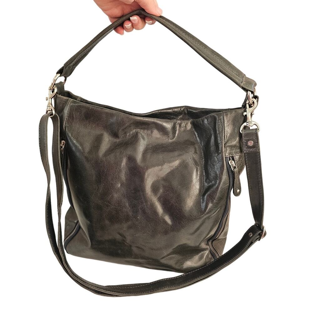 RARE Toni Mir Gorgeous Leather Handbag With Adjustable Crossbody Strap
